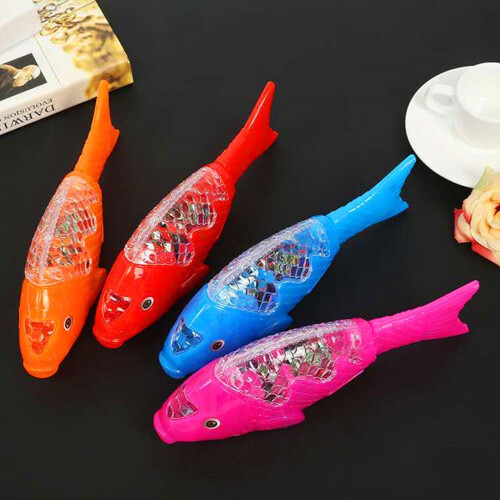 CNKOO 1Pcs Robotic Interactive Swimming Fish Cat Toy (Random color) 2