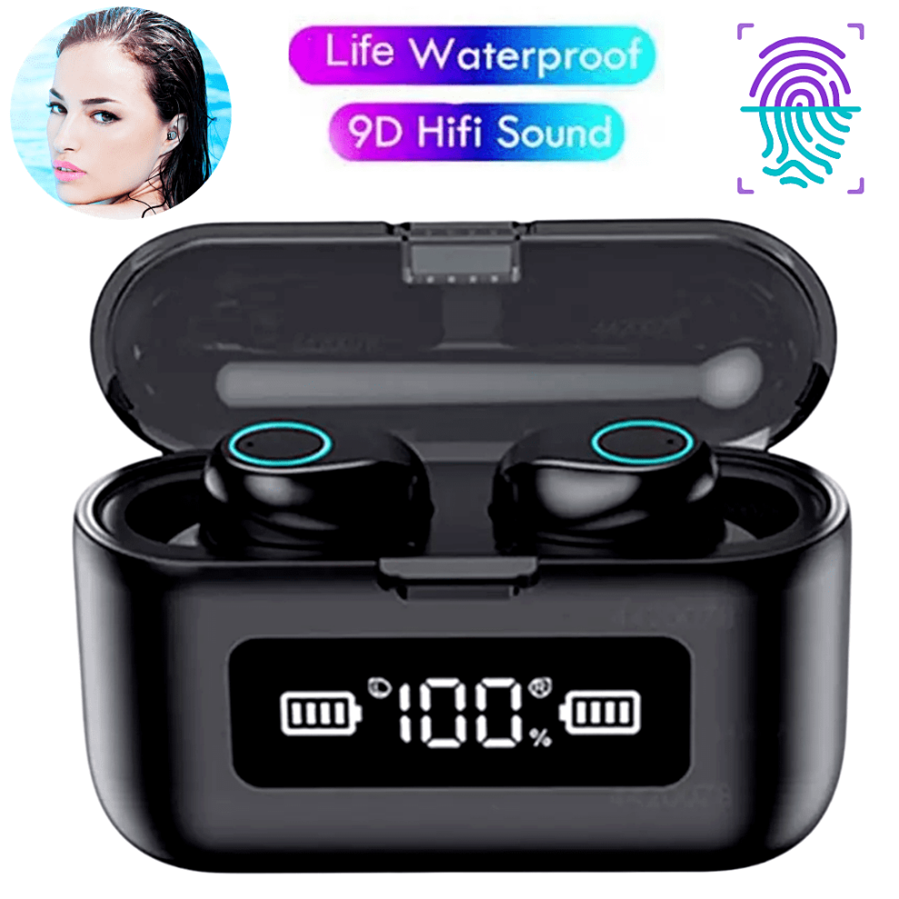 Bluetooth Earbuds For Smart Phone Cell Wireless Earphone Headset Ipx7 Waterproof 9377112336848