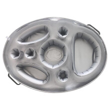 Ozmmyan Pool Drink Holder Float, Compatible with Pool & Beach, Hot Tub Accessories, Premium Inflatable Float for Drinks