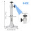 Universal Projector Ceiling Mount Bracket, Adjustable Height, 360 Rotation, Extends to 7.08", Supports 11 lbs 8
