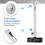 Universal Projector Ceiling Mount Bracket, Adjustable Height, 360 Rotation, Extends to 7.08", Supports 11 lbs 5