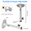 Universal Projector Ceiling Mount Bracket, Adjustable Height, 360 Rotation, Extends to 7.08", Supports 11 lbs 4