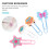 10pcs Cartoon Silicone Binder Clips (Random Color) 5