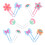10pcs Cartoon Silicone Binder Clips (Random Color) 2