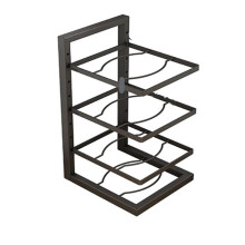 Adjustable Pot and Pan Organizer Rack, Stainless Steel 2 Tier SpaceSaving Kitchen Storage