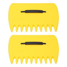2PCS Serrated Leaf Rake Claws with Adjustable Straps for Garden and Yard Cleanup