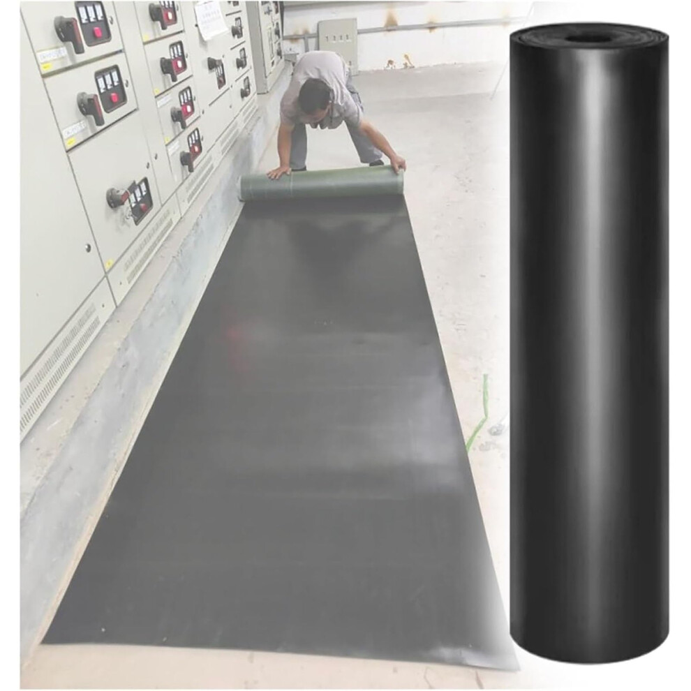 Electrical Insulation Mat 6000V Voltage Protection Non Slip Rubber Floor For Switchboard 9Ft 9113335211209