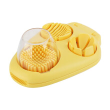 Stainless Steel Egg Slicer for Hard Boiled Eggs with 3in1 Cutter for Cheese and Soft Fruits