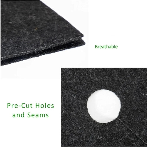 20PCS NonWoven Tree Mulch Ring Weed Control Mat with Adjustable Opening, 82cm Outdoor Protector 2