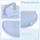 Large Tall Cake Carrier with Handle, Transparent Plastic Cake Storage Box with Secure Locking Buckles 3