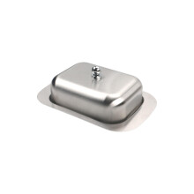 2Pack Stainless Steel Butter Dish with Lid, Vintage French Style Elegant Countertop Storage