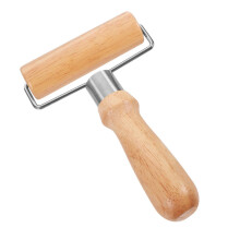Wooden Rolling Pin for Baking Pizza Pastry Dumplings with Thick Handle Nonstick Ergonomic Grip