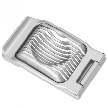 Stainless Steel Egg Slicer with Aluminum Base, Dishwasher Safe MultiFood Cutter for Kitchen