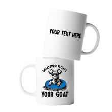Funny Goat Lover Mug with Humorous Quote,  Ceramic, 11oz White Gift for Farmers