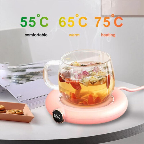 USB Coffee Mug Warmer with Smart Temperature Control and Adjustable Heat Settings for Desk Use 1