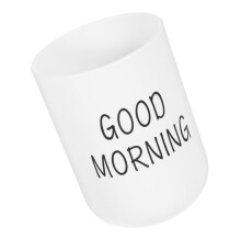 Unbreakable Bathroom Tumbler Cup with Lid – Plastic Toothbrush Holder for Home or Travel