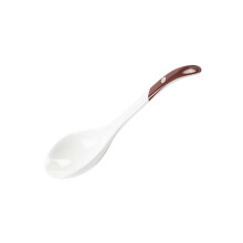 Ceramic Dinnerware Set with Large Serving Spoon, European Style Striped Tableware, Microwave Safe