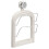 Pot Lid Organizer Adjustable Wall Mounted Rack with Suction Cup Space Saving Kitchen Holder Cream 1