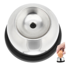 Stainless Steel Egg Piercer with NonSlip Base for Boiling Eggs Prevents Cracking Black