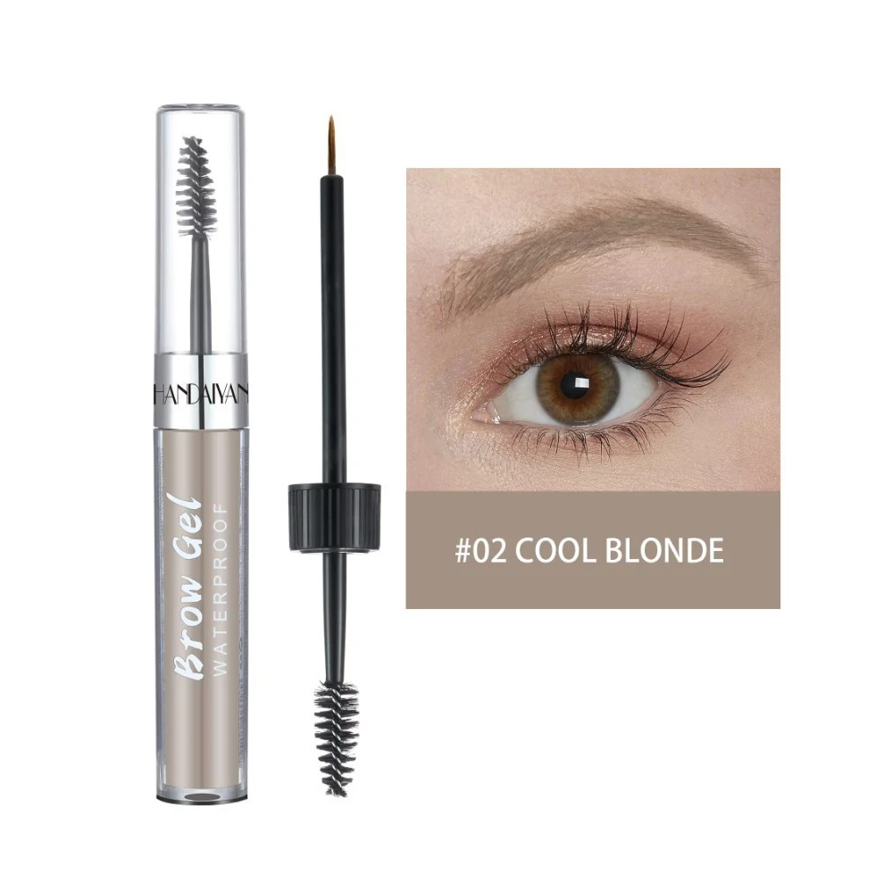 Gopatriot Memory (#02 Cool Blonde) Handaiyan Waterproof Liquid Eyebrow Gel With Brush Long Lasting Brow Makeup