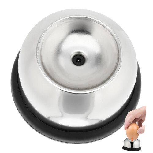 Egg Piercer for Hard Boiled Eggs with Holder, Prevent Shell Cracks, Easy Peeling, Safe Spring