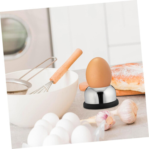 Egg Piercer for Hard Boiled Eggs with Holder, Prevent Shell Cracks, Easy Peeling, Safe Spring 2