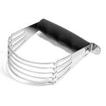 Stainless Steel Pastry Blender with Ergonomic Soft Grip and Five Blades for Baking