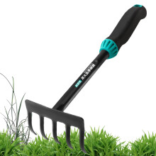 Garden Hand Tools Set, 4X Ergonomic RustResistant Trowels and Spades for Greenhouse and Backpacking Black Blue