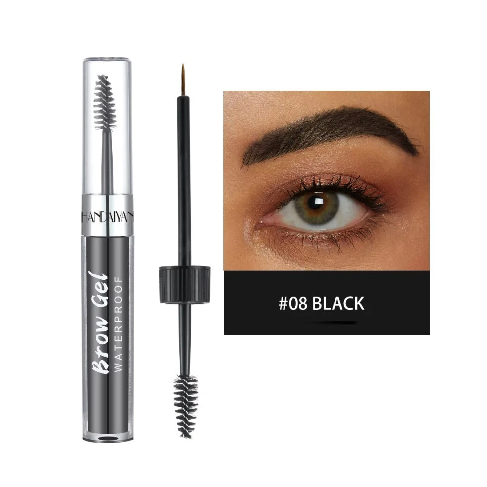 Gopatriot Memory Black (#08 ) Handaiyan Waterproof Liquid Eyebrow Gel With Brush Long Lasting Brow Makeup