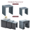 AINPECCA (3pcs Grey) 3PCS Nested Coffee Table Set High gloss Sofa Side 5
