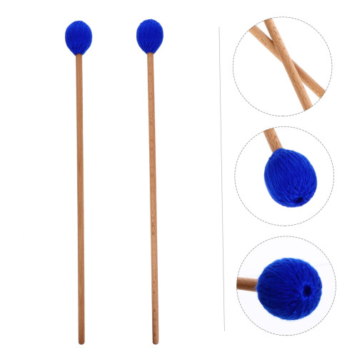 Marimba Mallet with Yarn Head Maple Handle, Durable for Clear Rounded Tone Percussion 2