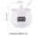 Sugar Bowl Ceramic Spice Jar with Lid and Spoon, Cute HandDrawn Pattern White 200ml 2