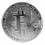 SILVER PLATED Bitcoin Token w/Display Case 2