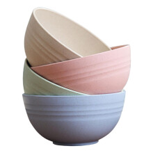 4pcs Unbreakable Serving Bowls Reusable Food Bowls for Soup Rice Noodles Home and Restaurant Use