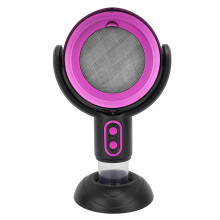 Portable Kitchen Exhaust Fan USB Rechargeable Mini Range Hood with Washable Grease Filter for Dorms Black and Purple