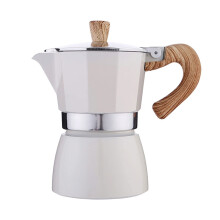 Moka Pot Aluminum Coffee Maker 3 Cups Quick Even Heating with Transparent Elegant Design