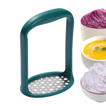 Potato Ricer Stainless Steel Masher with Ergonomic NonSlip Grip for Vegetables and Fruits