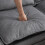 Living And Home Modern U-Shaped Chenille Sectional Sofa, Grey 5