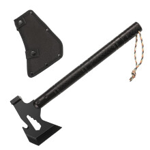 Stainless Steel Axe and Outdoor Survival Knife Combo, Sharpness Durable OnePiece Design