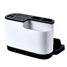 Multifunctional Knife Block Holder with Scissors Slots, Chopping Board and Cutlery Organizer