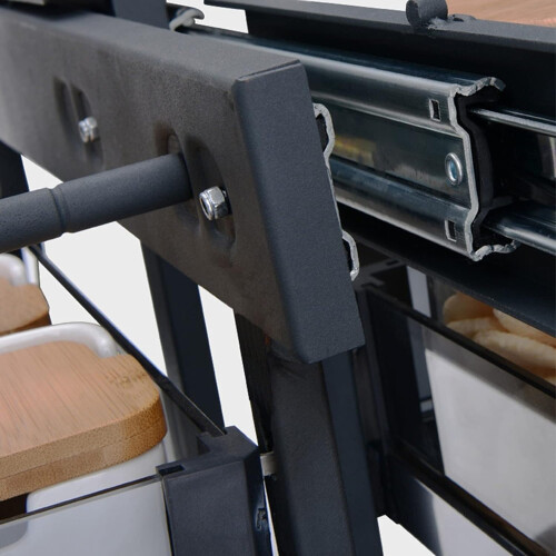 2 Tier Pull Out Shelf for Kitchen Cabinets, Adjustable Blind Corner Organizer for 800mm/900mm 2
