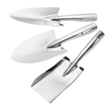 3Pcs Stainless Steel Gardening Trowel Set Handheld Garden Shovel for Digging Planting Weeding