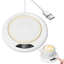 Smart Coffee Mug Warmer with Temperature Control, USB Powered Desk Cup Heater for Home or Office