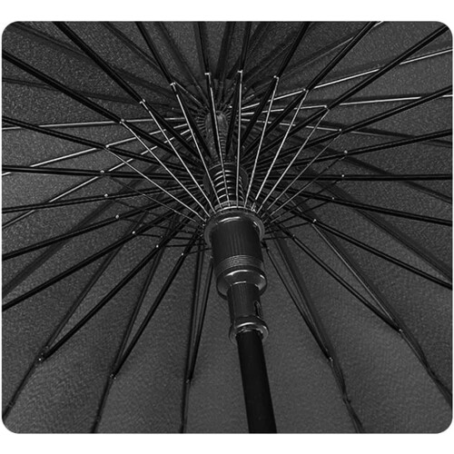 Large Windproof Golf Umbrella with Leather Handle, Automatic Open Vented Canopy, Pink 75cm 2