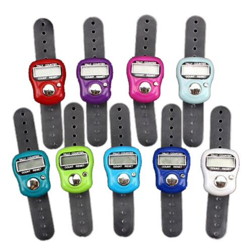 LCD Electronic Finger Hand Ring Knitting Tally Counter Pedometer