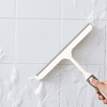 Handheld Squeegee Cleaner - Rubber Window & Glass Cleaning Tool for Shower, Mirror, Car, Bathroom, Kitchen - Streak-Free
