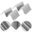 2 Pcs Taco Holders Rustproof Taco Stands Stainless Steel Display Racks (Silver) 6