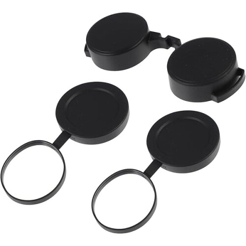 Protective Binocular Cap, Easy to Remove Rubber Objective Lens Cover with Flexible Design, Scratchproof Dustproof Shield for Outdoor Use, Durable