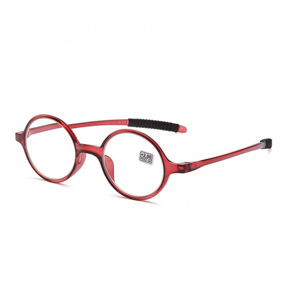 Vintage Reader Eyeglasses for Small Round Lens, Stylish Frames with UV Protection Lightweight Full Frame Design, Retro Eyewear for Elliptic Face,