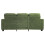 Living And Home 3-Seater Chenille Upholstered Sofa with Pillows, Green 4